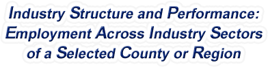 Maine - Employment Across Industry Sectors of a Selected County or Region