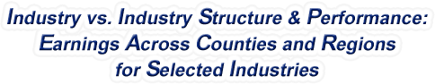 Maine - Industry vs. Industry Structure & Performance: Earnings Across Counties and Regions for Selected Industries